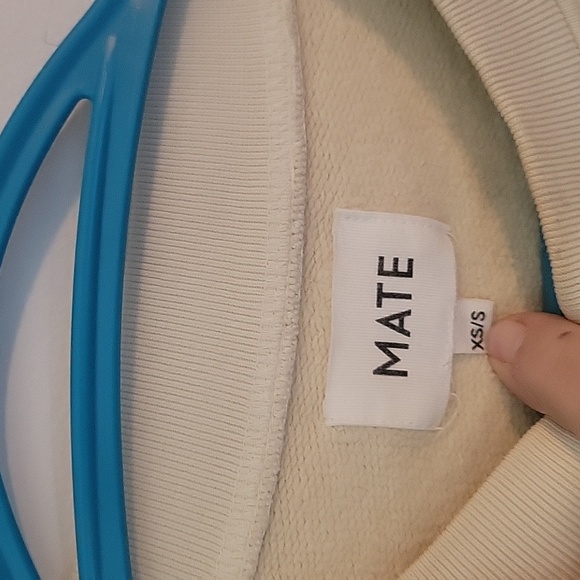 Mate the Label Crew Neck Pullover XS / S Oversize in Bone - Picture 4 of 7